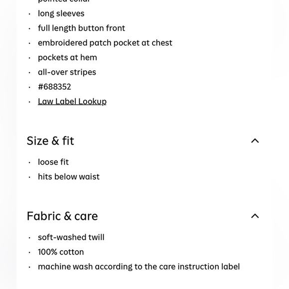 Old Navy Railroad Stripe Printed Loose Collared Twill Jacket - Picture 8 of 8